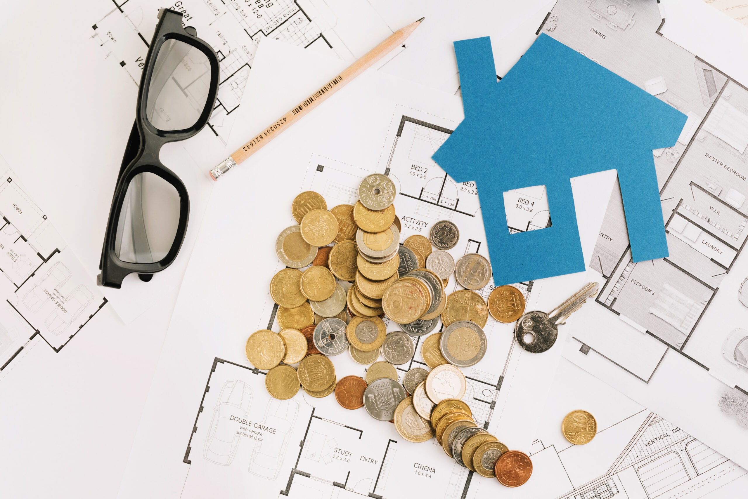 flat-lay-with-house-coins